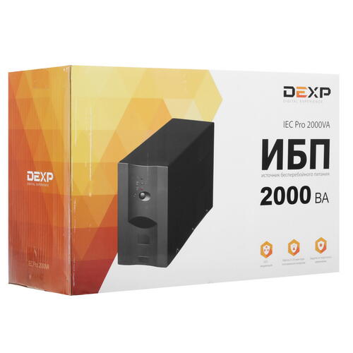Купить ИБП DEXP IEC Pro 2000VA  1236936. Характеристики, отзывы и цены в Донецке
