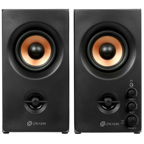 Купить Колонки Oklick OK-164 черный  4723205. Характеристики, отзывы и цены в Донецке