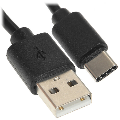 Купить Кабель круглый FinePower USB Type-C - USB 2.0 Type-A черный 1 м  5405299. Характеристики, отзывы и цены в Донецке