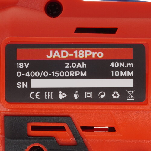 Купить Дрель-шуруповерт JONSER JAD-18PRO  9236349. Характеристики, отзывы и цены в Донецке