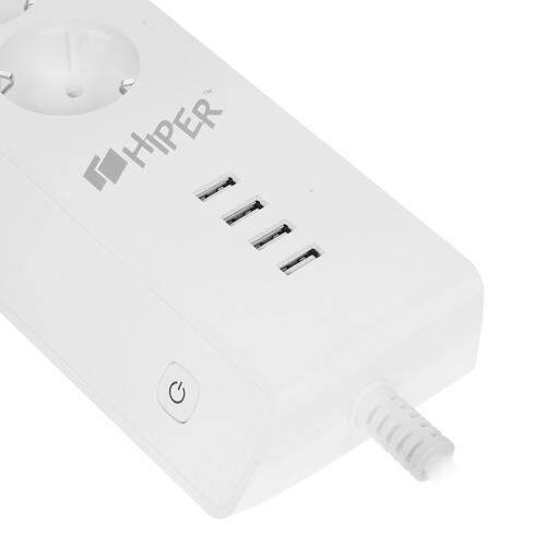 Купить Умный сетевой фильтр Hiper IoT PS34  1685630. Характеристики, отзывы и цены в Донецке