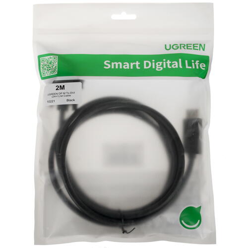Купить Кабель однонаправленный Ugreen DisplayPort - DVI-D, 2 м  4714147. Характеристики, отзывы и цены в Донецке