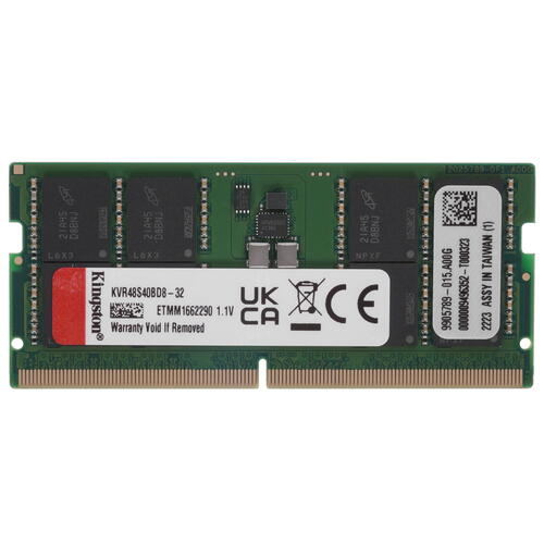 Купить Оперативная память SODIMM Kingston ValueRAM [KVR48S40BD8-32] 32 ГБ  5053756. Характеристики, отзывы и цены в Донецке