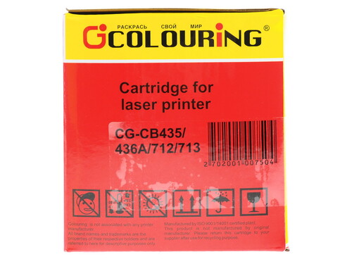 Купить Картридж лазерный Colouring CG-CB435A/436A черный  0129834. Характеристики, отзывы и цены в Донецке