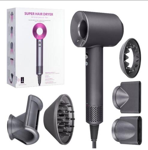 Купить Фен Super hair dryer HD-08 ceрый/серый  9137463. Характеристики, отзывы и цены в Донецке