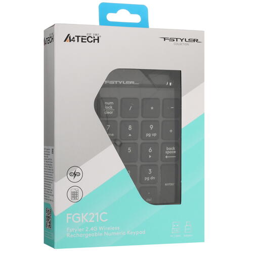 Купить Цифровой блок беспроводной A4Tech FGK21C  5435959. Характеристики, отзывы и цены в Донецке