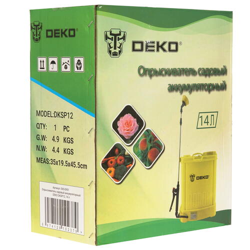 Купить Опрыскиватель аккумуляторный DEKO DKSP12  5352514. Характеристики, отзывы и цены в Донецке