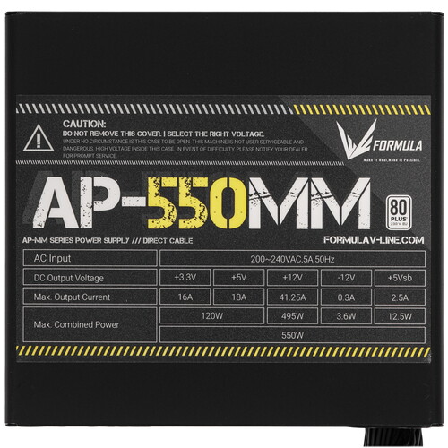 Купить Блок питания Formula AP-550ММ  5614599. Характеристики, отзывы и цены в Донецке