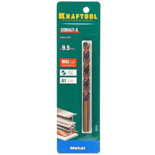 Купить Сверло спиральное KRAFTOOL 29656-9.5  9123294. Характеристики, отзывы и цены в Донецке