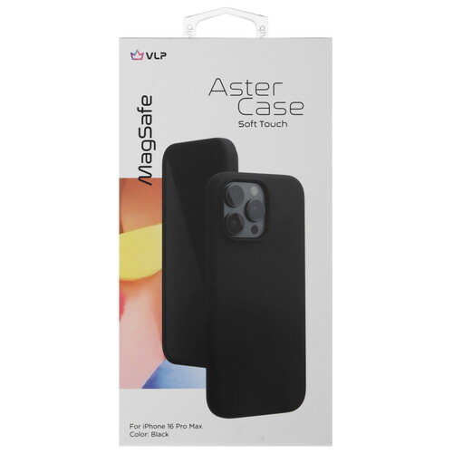 Купить Накладка  VLP Aster Case для Apple iPhone 16 Pro Max черный  5487016. Характеристики, отзывы и цены в Донецке
