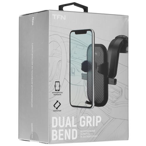 Купить Держатель автомобильный TFN Dual Grip Flex черный  5076813. Характеристики, отзывы и цены в Донецке