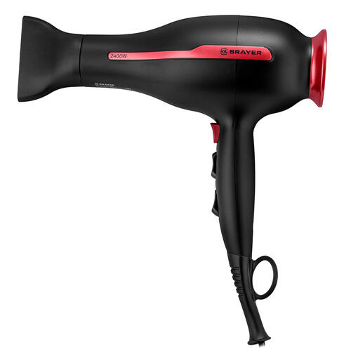 Купить Фен Brayer BR3009 черный/красный  9096636. Характеристики, отзывы и цены в Донецке