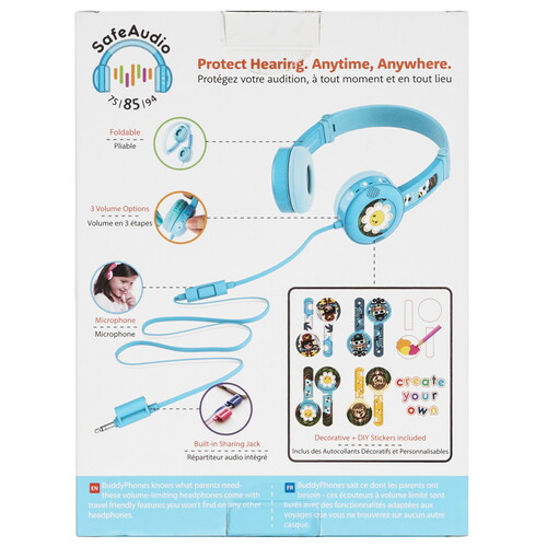 Купить Проводные наушники ONANOFF BuddyphonesTravel голубой  9135768. Характеристики, отзывы и цены в Донецке