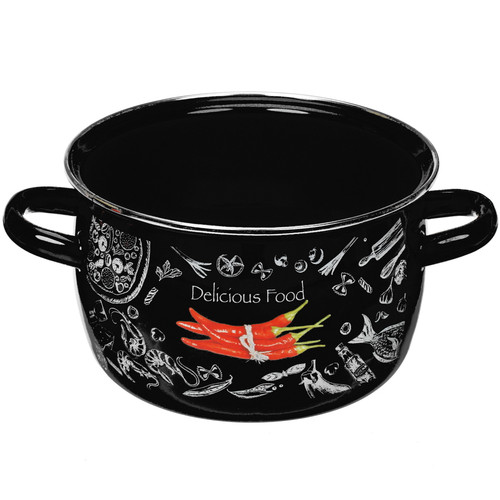 Купить Кастрюля TM Appetite Chilli 1МС161Р 2 л 18 см черный  4717778. Характеристики, отзывы и цены в Донецке