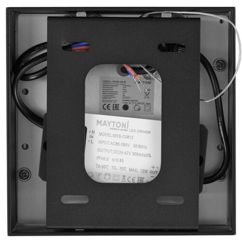 Купить Светильник потолочный Technical C032CL-12W4K-SQ-B черный/черный  9143234. Характеристики, отзывы и цены в Донецке