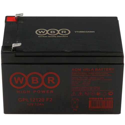 Купить Аккумуляторная батарея для ИБП WBR GPL12120 F2  9281125. Характеристики, отзывы и цены в Донецке