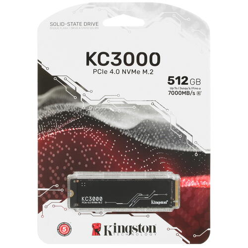 Купить 512 ГБ M.2 NVMe накопитель Kingston KC3000 [SKC3000S/512G]  5046294. Характеристики, отзывы и цены в Донецке