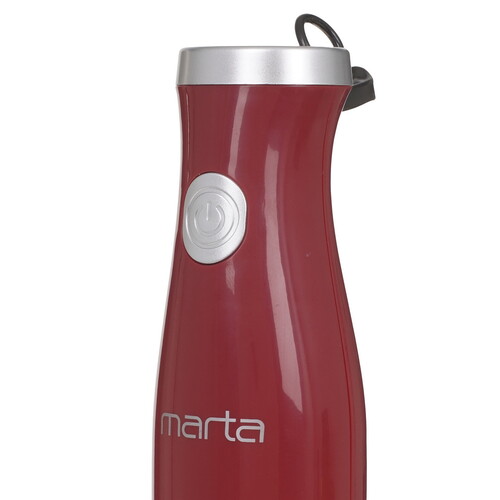 Купить Блендер погружной MARTA MT-1572 красный  5353684. Характеристики, отзывы и цены в Донецке