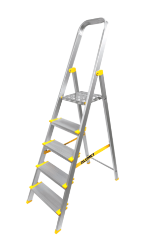 Купить Стремянка односекционная Алюмет AS705  9124842. Характеристики, отзывы и цены в Донецке