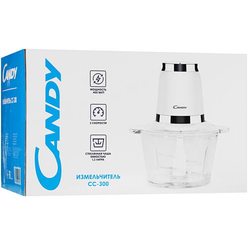 Купить Измельчитель  CANDY CC-300 белый  5070780. Характеристики, отзывы и цены в Донецке