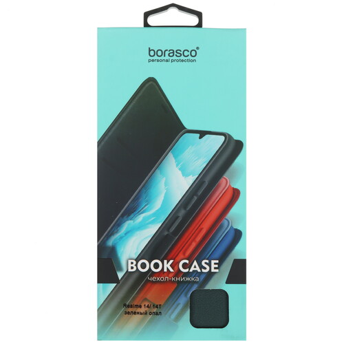 Купить Чехол-книжка  BoraSCO для realme 14/ 14T зеленый  5622581. Характеристики, отзывы и цены в Донецке