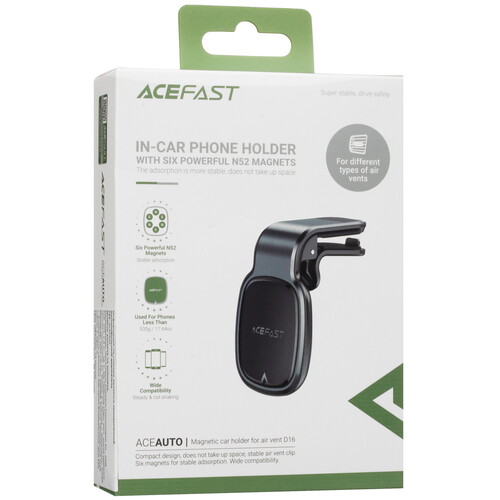 Купить Держатель автомобильный ACEFAST D16 серый  5415392. Характеристики, отзывы и цены в Донецке