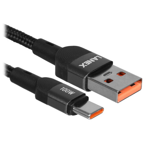 Купить Кабель круглый LANEX Lightning 8-pin - USB Type-C серый 1 м  9280489. Характеристики, отзывы и цены в Донецке
