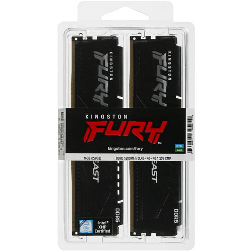 Купить Оперативная память Kingston FURY Beast Black [KF552C40BBK2-16] 16 ГБ  5053666. Характеристики, отзывы и цены в Донецке