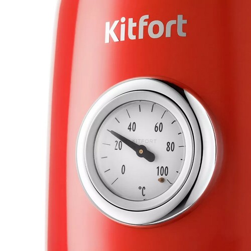 Купить Электрочайник Kitfort КТ-6147-3 красный  9935887. Характеристики, отзывы и цены в Донецке