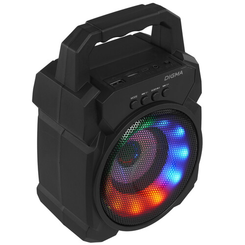 Купить Портативная колонка Digma D-PS1500, черный  5423649. Характеристики, отзывы и цены в Донецке
