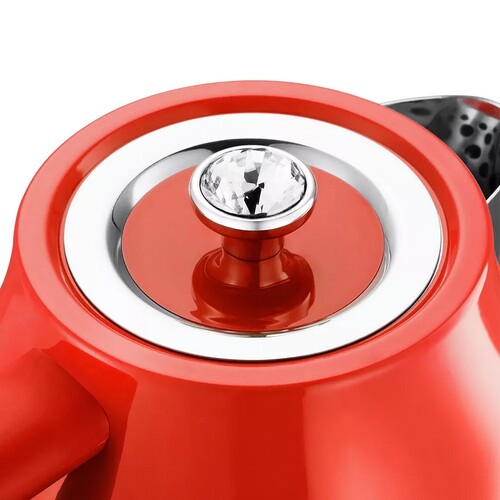 Купить Электрочайник Kitfort КТ-6147-3 красный  9935887. Характеристики, отзывы и цены в Донецке