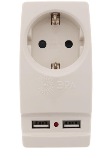 Купить Адаптер питания ЭРА SP-1e-USB-W белый  1250777. Характеристики, отзывы и цены в Донецке