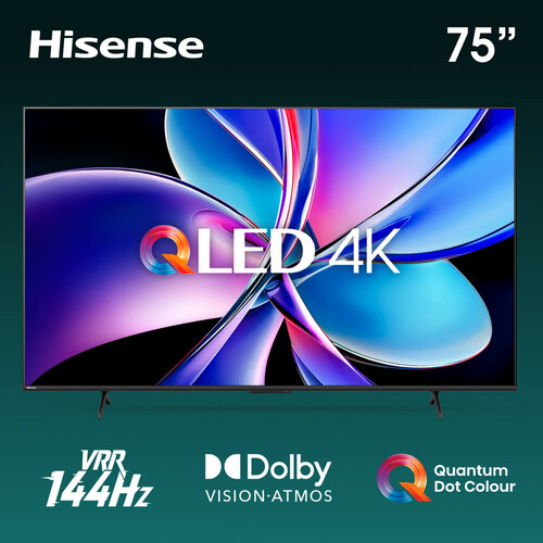 Купить 75" (189 см) Телевизор Hisense 75E7Q PRO черный  5627279. Характеристики, отзывы и цены в Донецке