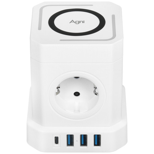 Купить Сетевой фильтр AGNI TP-VE4U5E-C-W белый  9289301. Характеристики, отзывы и цены в Донецке