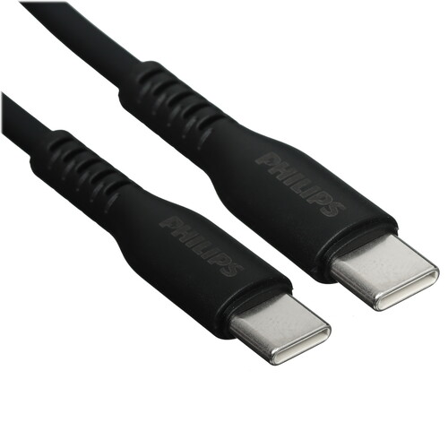 Купить Кабель круглый PHILIPS USB Type-C - USB Type-C черный 1.2 м  5492638. Характеристики, отзывы и цены в Донецке