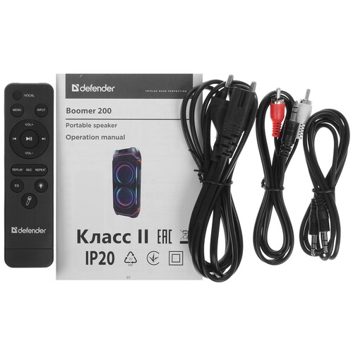 Купить Портативная колонка Defender Boomer 200, черный  5623586. Характеристики, отзывы и цены в Донецке
