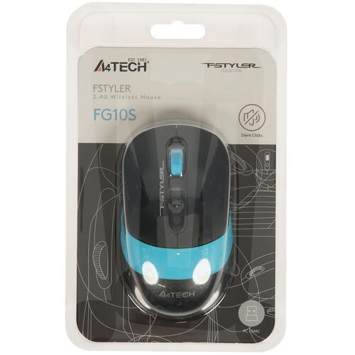 Купить Мышь беспроводная A4Tech Fstyler FG10S  4824781. Характеристики, отзывы и цены в Донецке