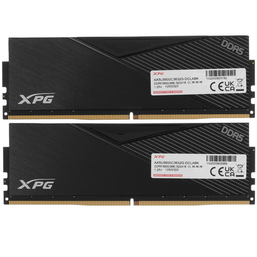 Купить Оперативная память ADATA XPG Lancer [AX5U5600C3632G-DCLABK] 64 ГБ  5416356. Характеристики, отзывы и цены в Донецке