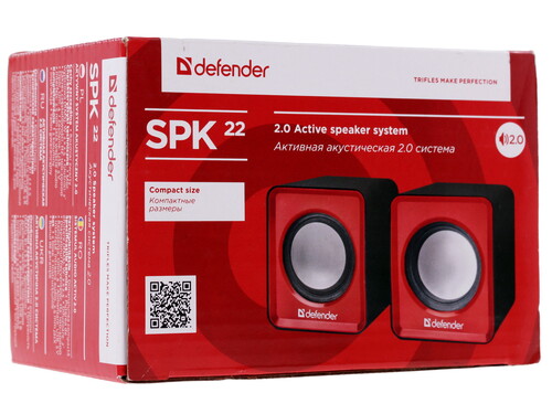 Купить Колонки Defender SPK 22 красный  1040426. Характеристики, отзывы и цены в Донецке