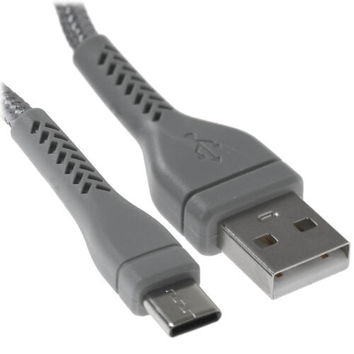 Купить Кабель круглый DEXP USB Type-C - USB 2.0 Type-A серый 1 м  4834145. Характеристики, отзывы и цены в Донецке