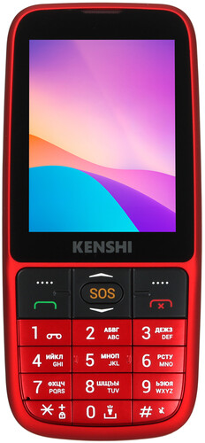 Купить Сотовый телефон KENSHI SM281 красный  9023442. Характеристики, отзывы и цены в Донецке