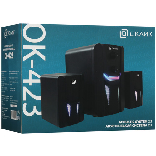 Купить Колонки Оклик OK-423 черный  5497241. Характеристики, отзывы и цены в Донецке