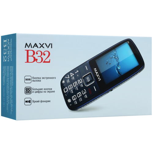Купить Сотовый телефон Maxvi B32 красный/черный  9945419. Характеристики, отзывы и цены в Донецке