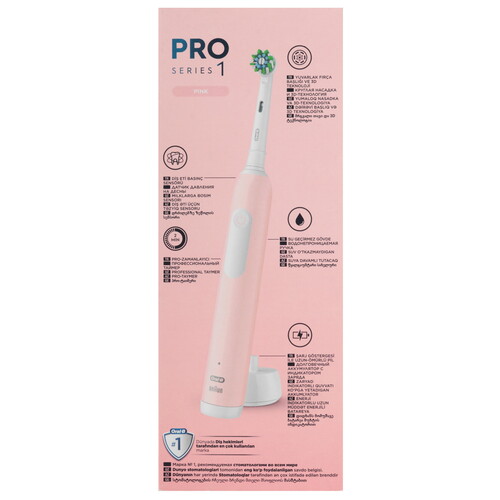 Купить Электрическая зубная щетка Braun Oral-B  Pro 1 (500)/D305.513.3 розовый  5604235. Характеристики, отзывы и цены в Донецке
