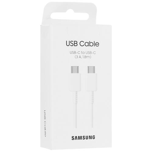 Купить Кабель круглый Samsung USB Type-C - USB Type-C белый 1.8 м  5007356. Характеристики, отзывы и цены в Донецке