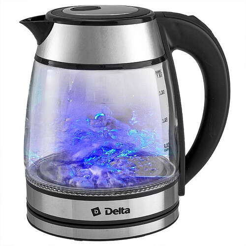 Купить Электрочайник DELTA DL-1120 серый  9233363. Характеристики, отзывы и цены в Донецке