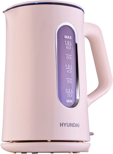 Купить Электрочайник Hyundai HYK-G8888 розовый  9091252. Характеристики, отзывы и цены в Донецке