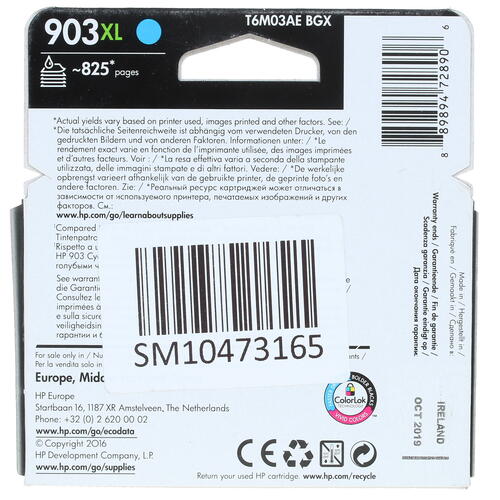 Купить Картридж HP 903XL (T6M03AE) голубой  7981778. Характеристики, отзывы и цены в Донецке