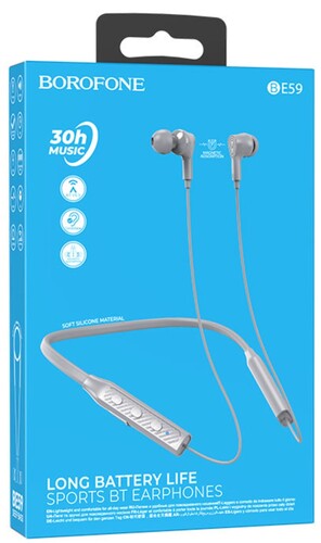 Купить Беспроводные наушники Borofone BE59 серый 2024  5465116. Характеристики, отзывы и цены в Донецке