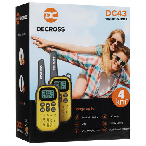Купить Радиостанция Decross DC43 желтый  5410643. Характеристики, отзывы и цены в Донецке